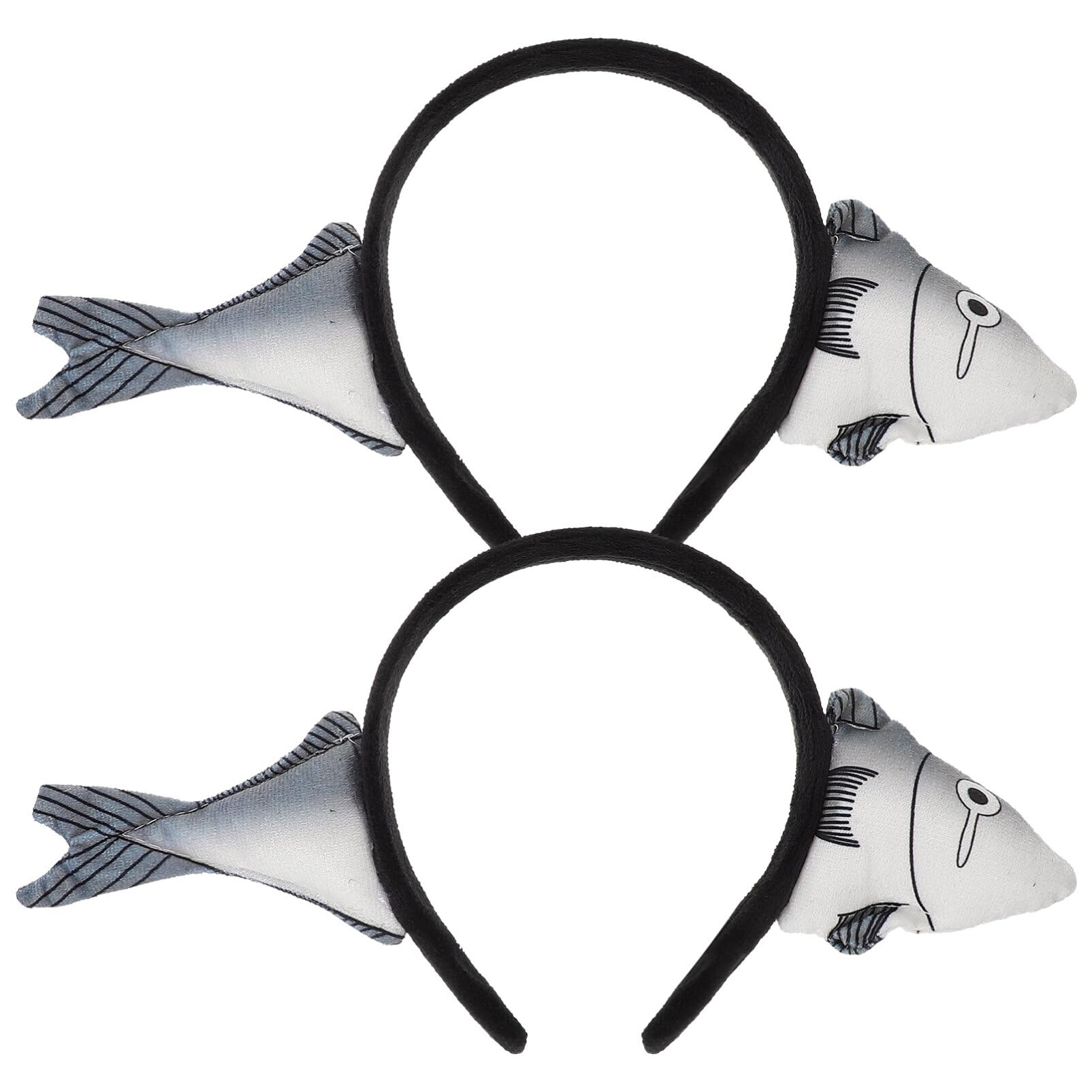 Amosfun Salted Fish Headband Women Funny Makeup Wash Face Hairband Cute Animal Hair Hoop for Party Favors and Halloween