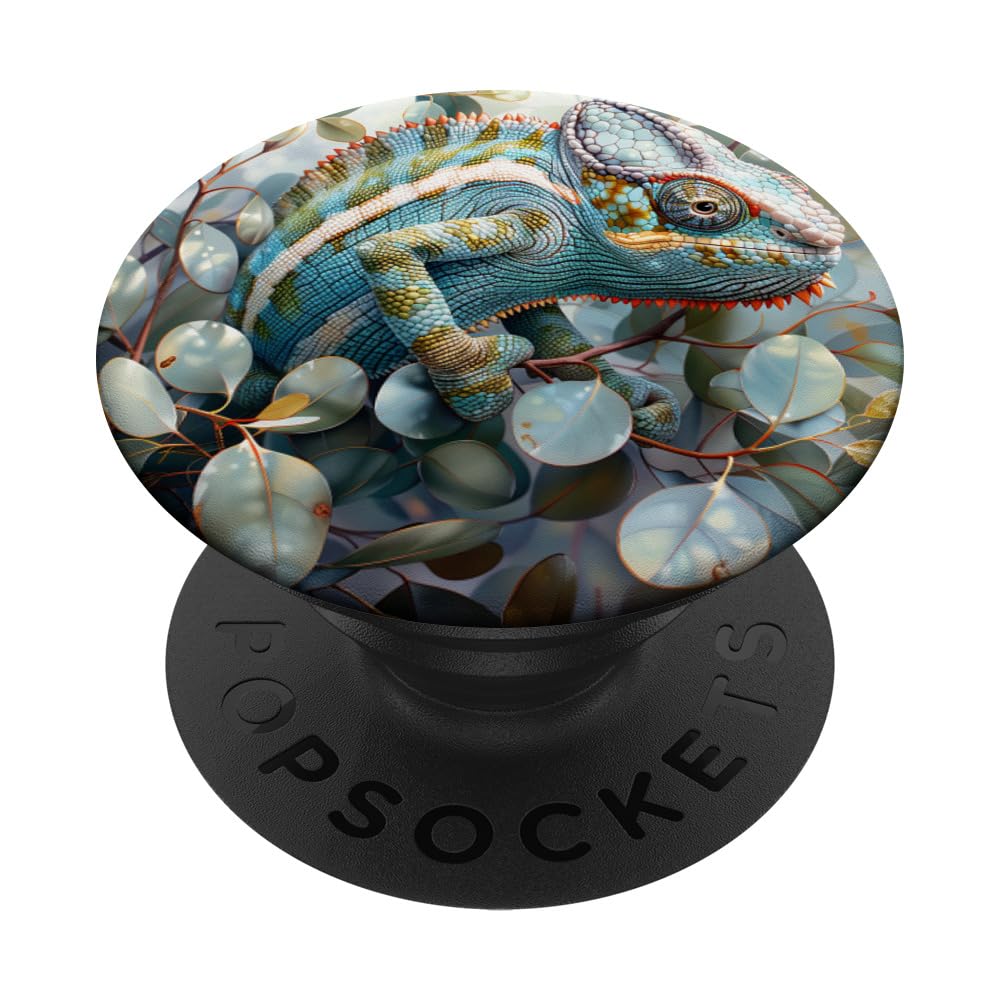Van Gogh Style Eucalyptus Pattern Chameleon PopSockets Swappable PopGrip