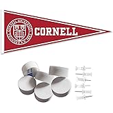 College Flags & Banners Co. Cornell Big Red Pennant Flag and Wall Tack Mount Pads