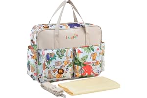 SONARIN Stylish Large Capacity Diaper Bag Tote,Waterproof Nappy Changing Bag Satchel Messenger Bag Portable Travel Mommy Bag