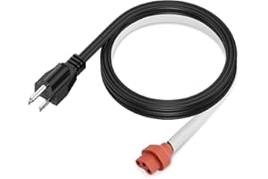 TECREDDY 6Ft 16AWG Engine Block Heater Cord 84303149 19301659 Compatible with 2001-2018 6.6 L Duramax Diesel Engine Chevy GMC 2500 3500