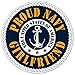 Proud Navy Girlfriend - US Armed Forces Millitary GF Bumper Sticker Decal 5x5 in