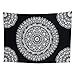 ENJOHOS Mandala Tapestry Wall Hanging Black and White Indian Bohemian Wall Hanging for Bedroom Living Room Hippie Flower Drapes for Ceiling, W79 x T59
