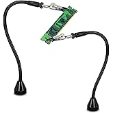 2 PACK Magnetic Soldering Helping Hands, Third Hand Tools for Soldering, Wire Holders with Flexible Gooseneck Metal Arms for Hobby Welding Crafts