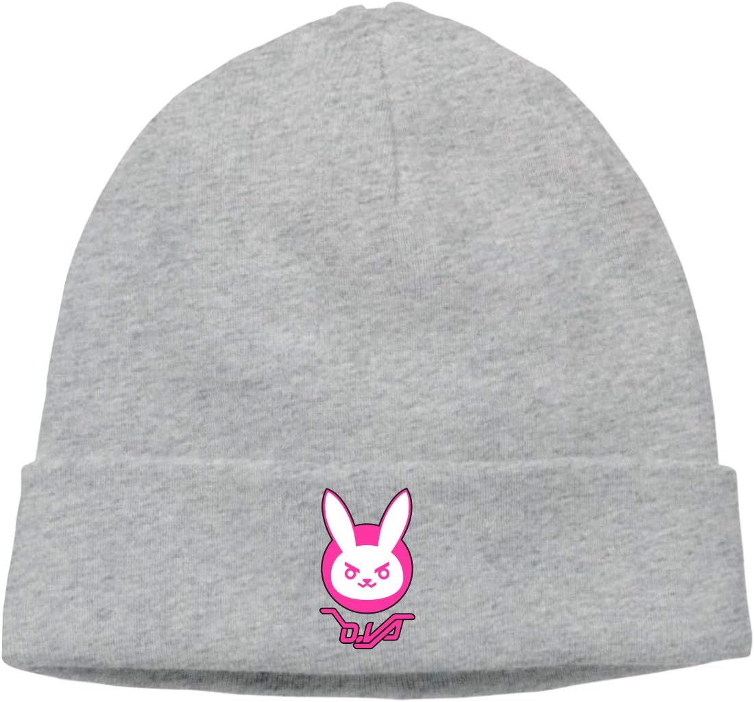 Women's & Men's Knitted Hat D.Va Bunny Cap Knit Hat Black