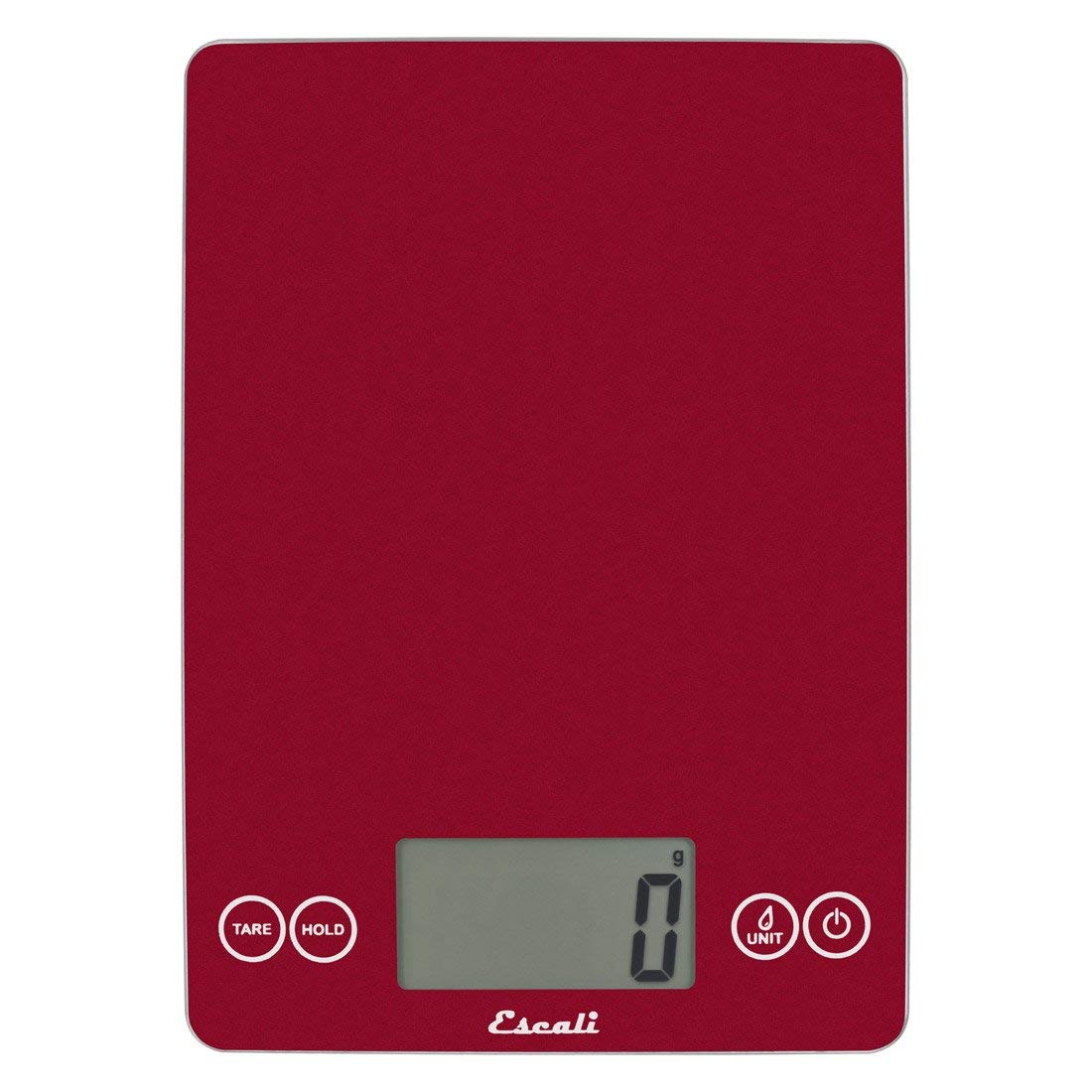 Photo 1 of ***(PARTS ONLY/ NON FUNCTIONAL)*** Escali Arti Glass Food Scale Digital Countertop Kitchen, Baking and Cooking Scale with Nutrition and Calorie Counter, 15-Pound Capacity, 9" x 6.5" x .75", Rio Red