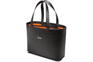 Kensington K62614WW 15-Inch Fashionable Laptop and Tablet Tote, Black with Tangerine Interior