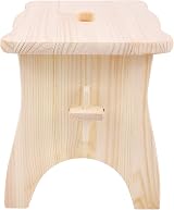 Creative Deco Unpainted Wooden Foot Step Stool Chair 38x19x21cm Pinewood view 8