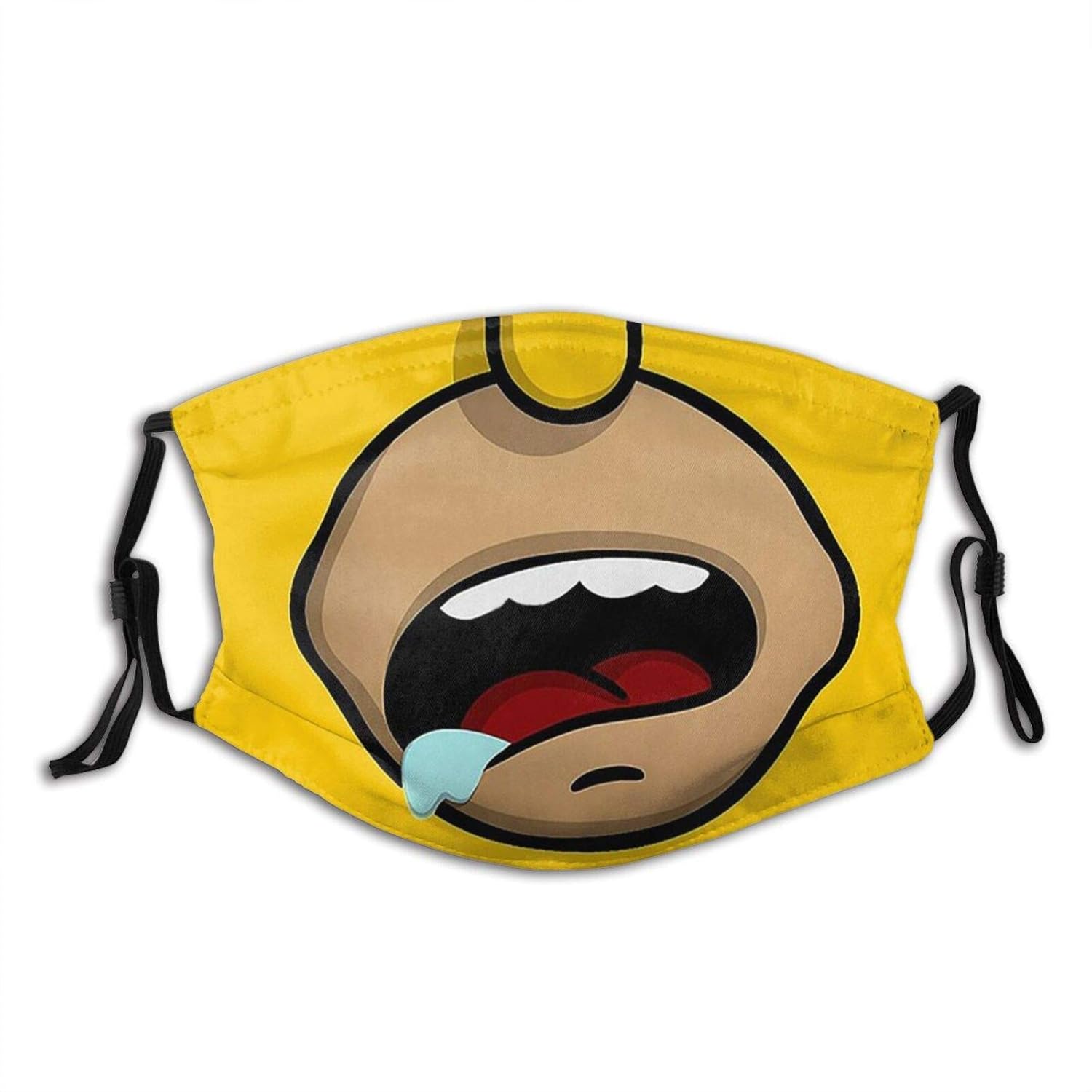 Homer Simpson Reusable Mask Unisex Adjustable Washable Outdoor Face
