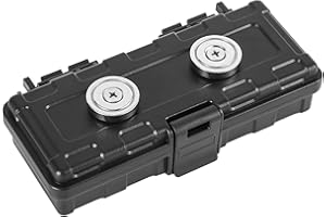 XIHIRCD Magnetic Key Holder Under Car, 5.91x2.76in Key Hider Magnet Hide a Key Strong Magnetic Key Case Waterproof Hidden Magnetic Key Box for Outdoor Travel Hiding Keys USB Under Car Vehicles