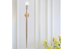 OOOMART.COM Candle Sconces Long Wall Candle Holder - (1 Pack) Gold Long Wall Candle Sconce Retro Chic Wall Sconces Candle Holder Decoration for Dining Room, Living Room, Office, Bathroom