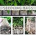 Cosweet 500 Pcs Biodegradable PLA Nursery Bags- 3 Sizes Fabric Seedling Plant Grow Bags, Germinate Quickly Small Pouch for Vegetable Flower Potato Tomato Garden Seed Starting & Transplant Supply