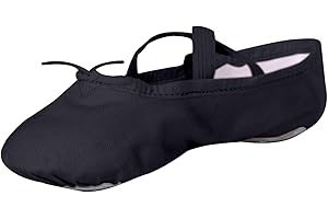 Stelle Canvas Ballet Shoes for Girls Dance Ballet Slippers Shoes（Toddler/Little/Big Kid/Women）