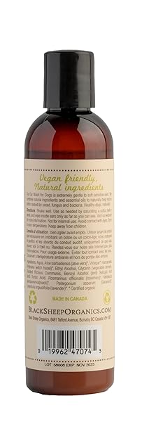 NATURAL DOG EAR CLEANER SOLUTION – DOG ITCHY EARS TREATMENT – ELIMINATES ODOR & WAXY BUILDUP – GENTLE DOG EAR WASH FORMULA – MADE IN CANDA BY BLACK SHEEP ORGANICS (4 FL OZ)