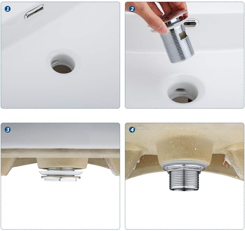 Auralum Ablaufgarnitur Waschbecken Ablauf Furs Bad Waschtisch Pop Up Ablaufventil Mit Uberlauf Push Open Technik Stopsel Waschspule Runde Form Chrom Amazon De Baumarkt