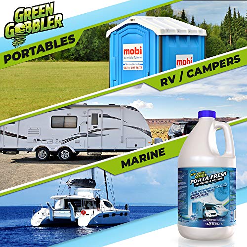 Green Gobbler Porta Fresh Best RV Marine Porta Potty Holding Tank