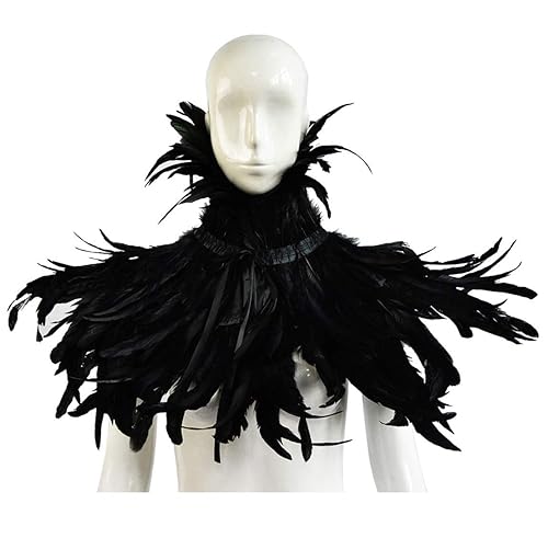 black feather shawl