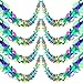 Maxdot 4 Pieces 9 Feet Long Tropical Multicolored Paper Tissue Garland Flower Banner for Luau Hawaiian Party Supplies