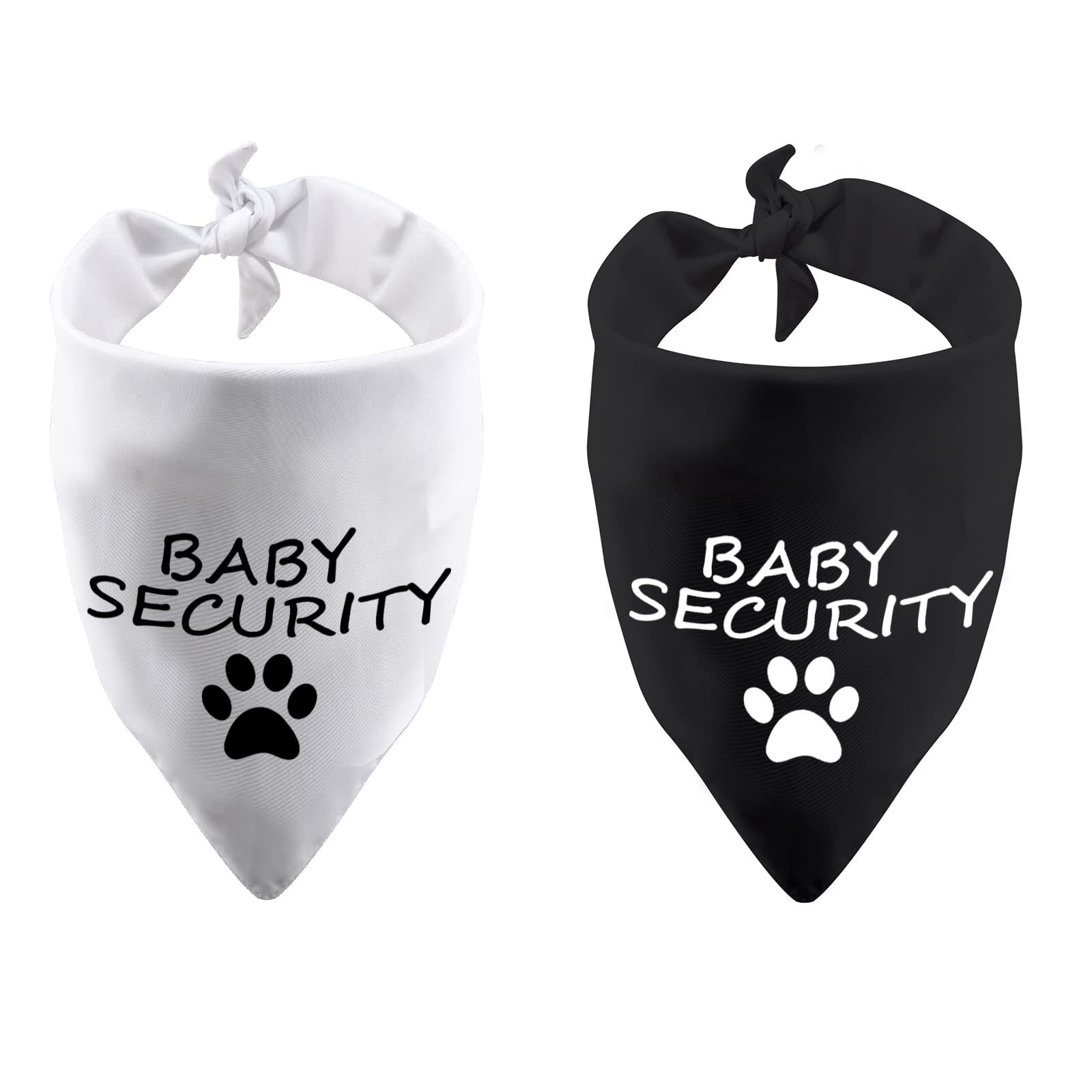 Funny Dog Bandana Baby Security in Training Triangle Printed Bibs Pet Scarf (Baby Security)