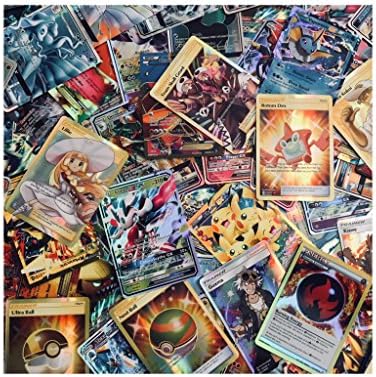 200 Pokemon Card Lot- 100 GX / EX / RARE FOILS / ALL FULL ART / - 100 ENERGY/ FULL ART MEGA EX- HP 110+