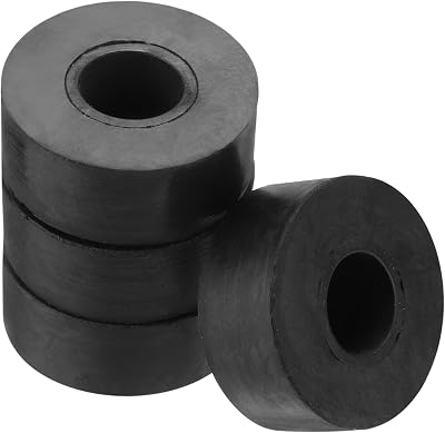 PATIKIL Rubber Vibration Isolation Washer Pads 1" OD 0.3" ID 0.4" Thick Black