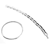 MARSHAL METAL Fashion Bangle High Polished Silver Plated Bangle Bracelet