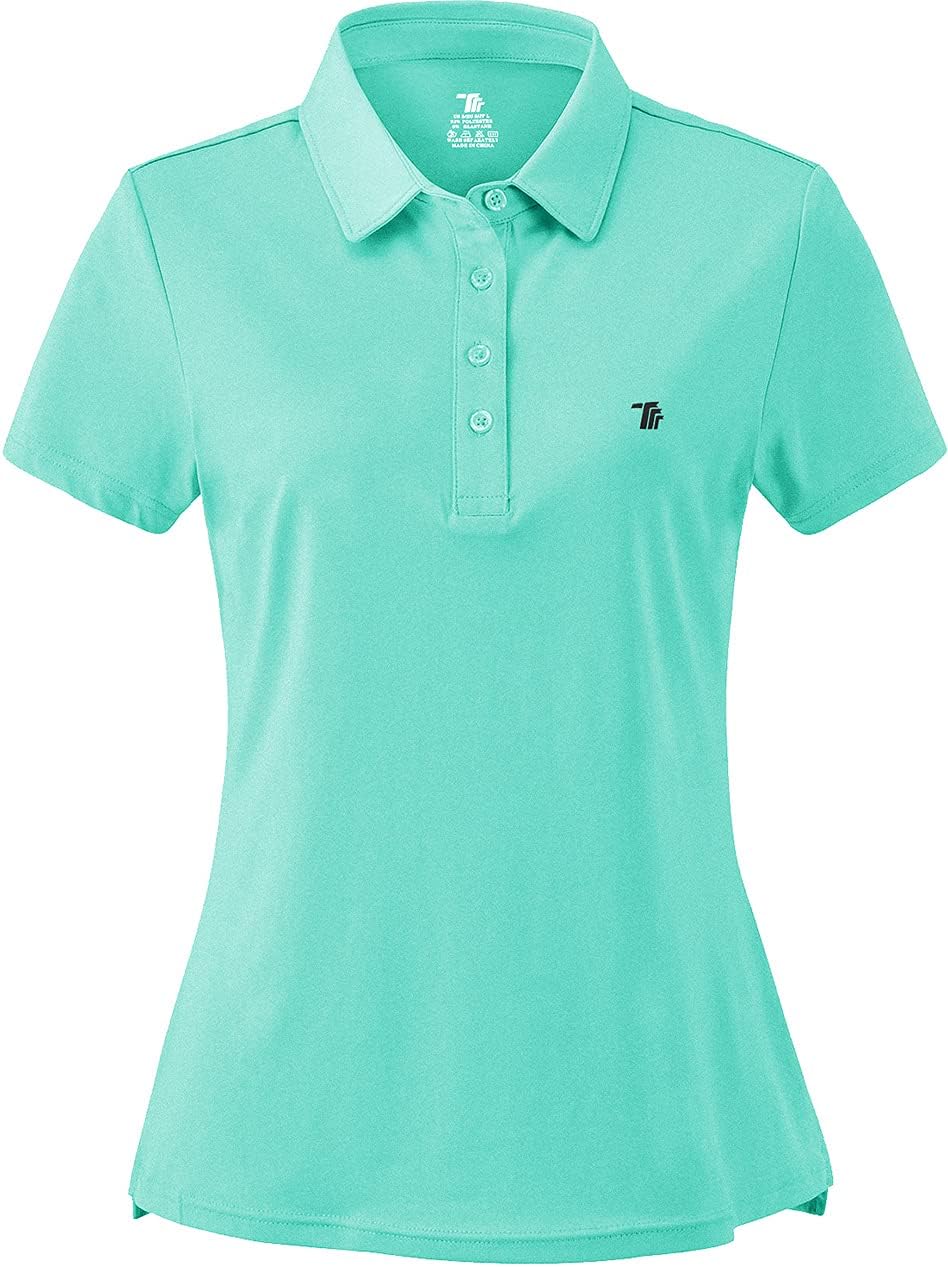 Polo de golf para mujer, manga corta, absorbe la humedad, ropa de golf
