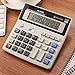12-Digit Battery Dual Powered Handheld Electronic Business Mini Solar Basic Desktop Financial Scientific Office Calculator, Simple Desk Calculators with Large LCD Display