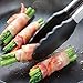 Silicone Tongs, NYKKOLA Premium quality Silicone Stainless Steel Tongs Silicone Cooking Utensils 2 Pack (9inch & 12inch in Graphite Gray Black)
