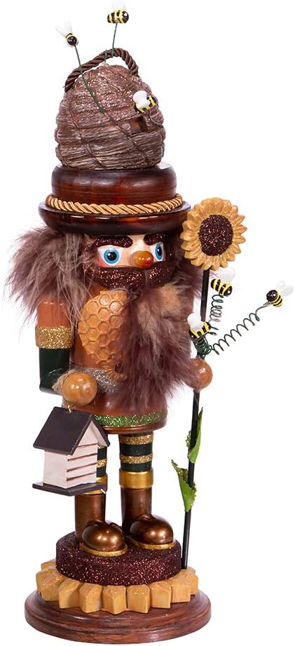 Nutcrackers - Kurt S. Adler 15-Inch Hollywood Bee Keeper Nutcracker, Multi