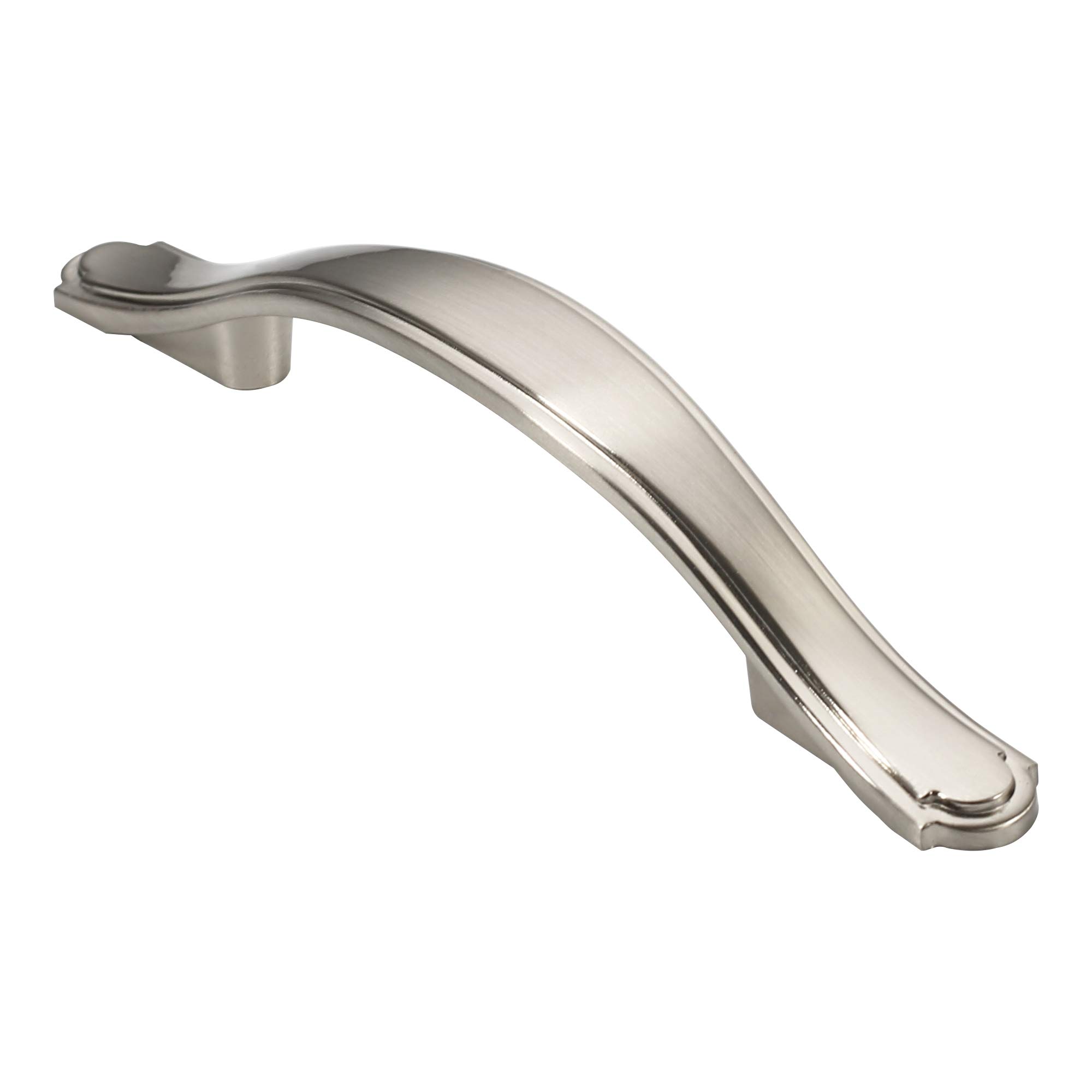 Photo 1 of Alzassbg 10 Pack Brushed Satin Nickel Cabinet Pulls, 3 Inch(76mm) Hole Centers Cabinet Handles Arch Kitchen Hardware for Cabinets and Drawer AL3028SN
