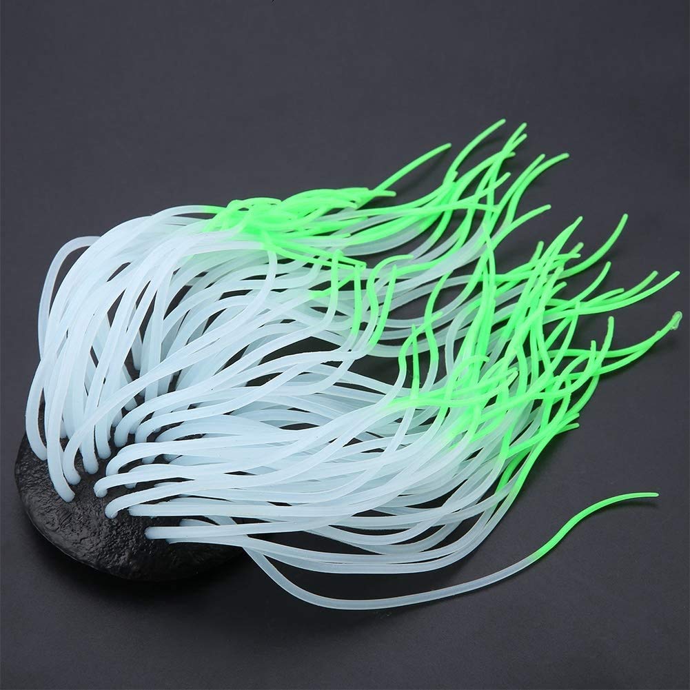 HEEPDD Aquarium Ornament, Simulation Artificial Silicone Sea Anemone Luminous Coral Decoration for Fish Tank Freshwater Saltwater Aquariums