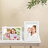 EGOFINE White A4 Frames Set of 4 Solid Wood with Mat 20x28.7 cm view 6