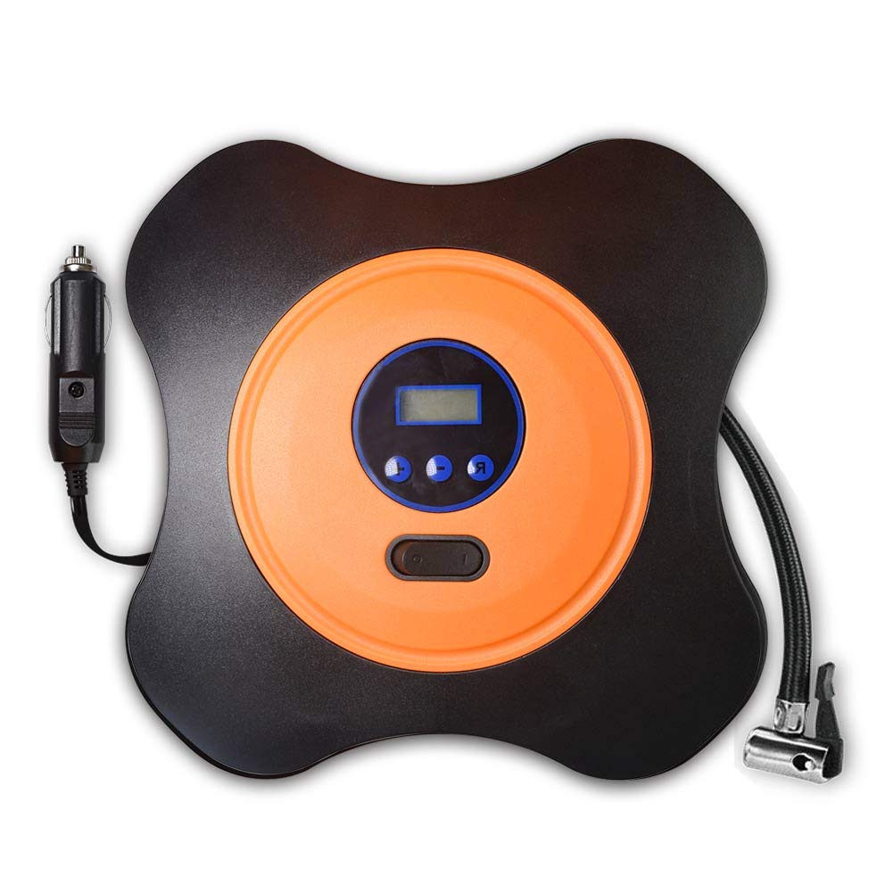 CNIKESIN Air Compressor Pump Portable Car Digital Tire Inflatable Pump 150PSI 12V DC LED Light with Nozzle for Car Truck Bicycle| Swimming Rings Toy