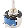 uxcell a15082600ux0074 4 mm Diameter Shaft 4.7K Ohm Single Turn Wire Wound Potentiometer, 3W