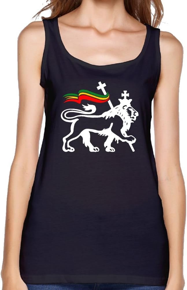 Lion Of Judah Flag Women Leisure Muscle Shirt Yoga Gym Running Tank Top