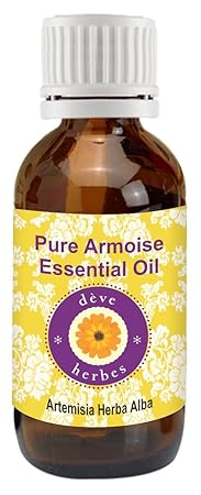Deve Herbes Pure Armoise Essential Oil (Artemisia herba alba) Therapeutic Grade Steam Distilled 15ml