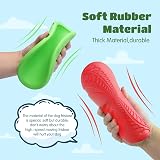 Nobleza 2 Pack Large Natural Rubber Frisbee 20 cm Red Green Dog Flying Disc view 4