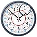 EasyRead Time Teacher Children's Classroom Wall Clock showing 12 & 24 hour time, 14