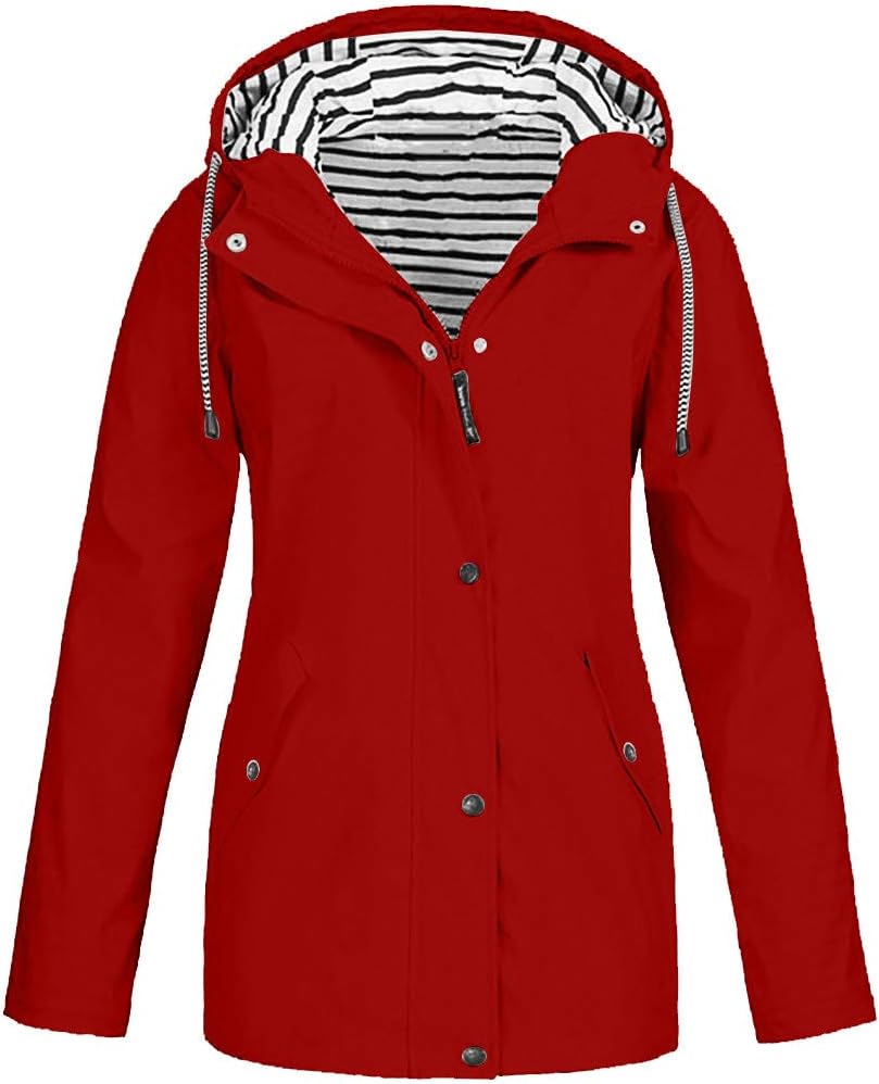 Winter Autumn Coat Jacket for Women Teen Girls, Ladies Long Sleeve Hoodies Patchwork Thin Skin Suits Hooded Zipper Pockets Sport Coat Outwear