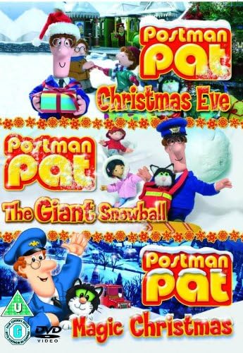 Postman Pat - Christmas Triple - 3-DVD Set ( Postman Pat's Christmas Eve / Postman Pat's Ice'Capade / Postman Pat Goes Undercover / Postman Pat's [ NON-USA FORMAT, PAL, Reg.2 Import - United King