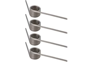 SG Store 4pcs 304 Stainless Steel Torsion Spring 2mm Wire Diameter 15mm OD 122° Deflection Suitable for Fireplaces with Slidi