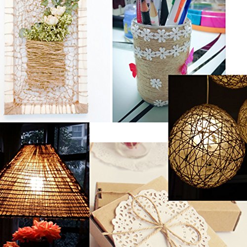 FASOTY 900 Feet Natural Jute Twine Arts and Crafts Jute Rope Industrial Packing Materials Packing String For DIY Crafts, Festive Decoration and Gardening Applications