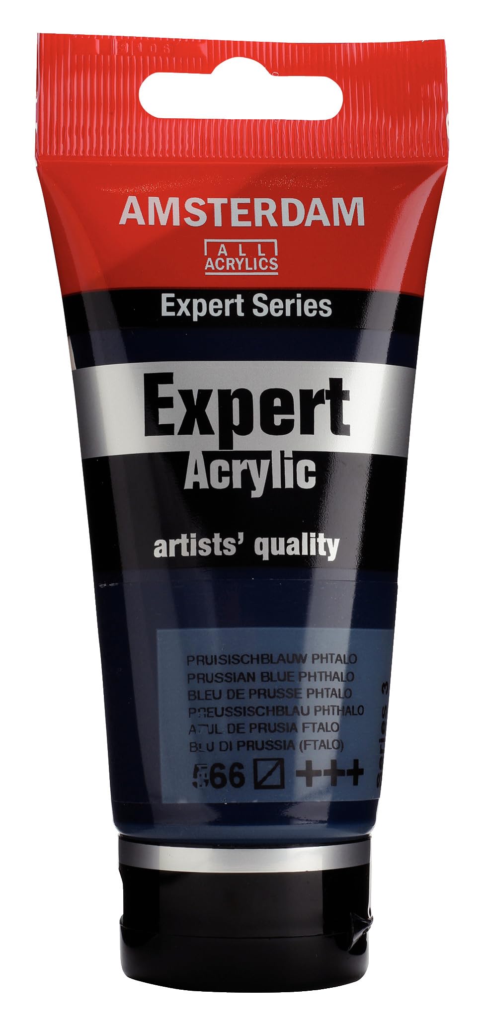 Amsterdam Expert Series Acrylic Paint Tube 75 ml - Prussian Blue (Phthalo) 566 - Heavy Body, Artist Quality, Excellent Lightfastness