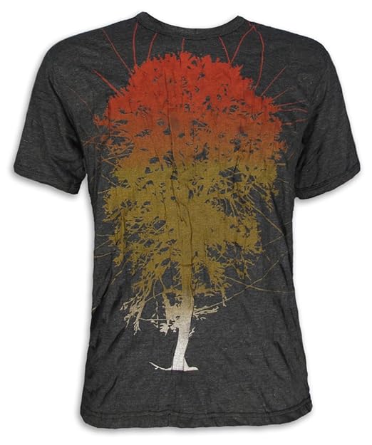 Pure Clothing Camiseta Hombre Arbol De La Vida Mundo Yoga ...