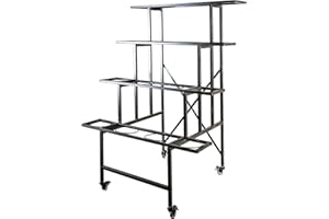 Zhongma 4 Tier Metal Flower Display Stand Frame(This item is not recommended for purchase separately,Please be cautious when purchasing separately, as it may not be usable)