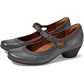 SHODENSE Women Retro Grey Chunky Heel Mary Jane Shoes Round Toe Ankle Strap Dress Pumps Sandals 2 inch Mid Block Heel Mary Janes Two Tone Matte Buckle Cute Wedding Casual Grey 6 M US