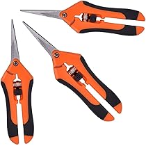 Amazon Com Growneer 3 Packs Pruning Shears Gardening Hand Pruning Snips With Straight Stainless Steel Precision Blades Patio Lawn Garden