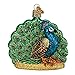 Old World Christmas Ornaments: Zoo and Wildlife Animals Glass Blown Ornaments for Christmas Tree, Proud Peacock