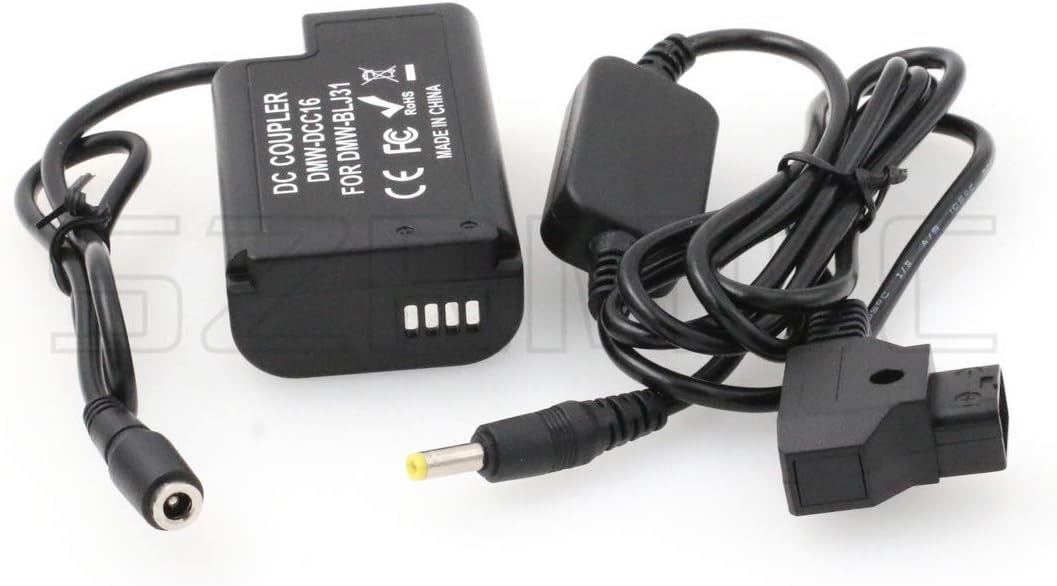 SZRMCC D-tap 2 Pin to DMW-BLJ31 Dummy Battery DMW-DCC16 DC Coupler for Panasonic Lumix S1 S1M S1R S1RM S1H - Image 5